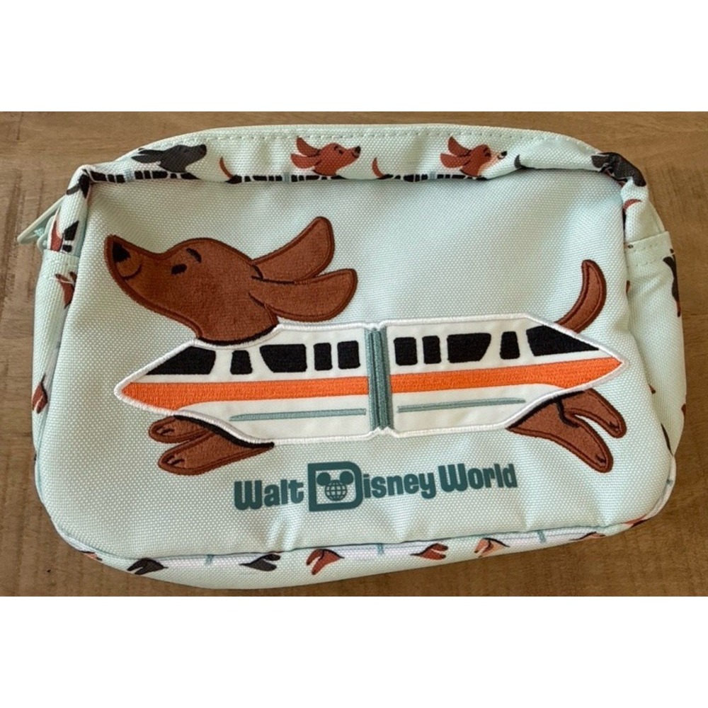 2026 Disney Parks Halloween Monorail Dachshund Dog Belt Bag Crossbody